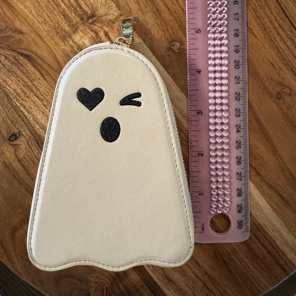 Coach Halloween Ghost Coin Case – Limited Edition Chalk White Leather, NWOT Coll - Picture 7 of 7